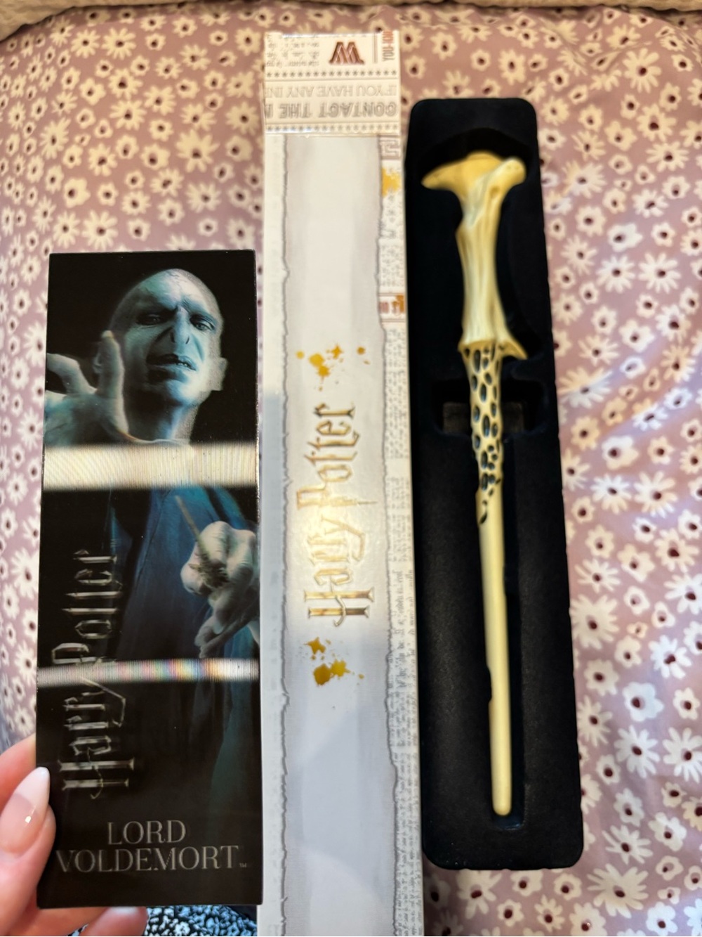 Warner Bros. Lord Voldemort Collectible Wand - Ivory and Black